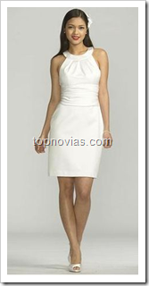 vestidos boda civil cortos color